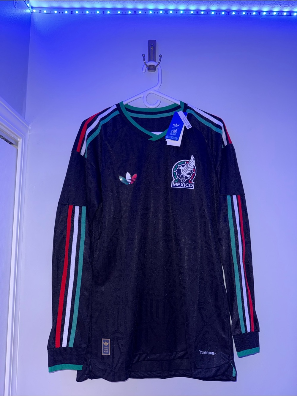 adidas Men’s Mexico Third World Cup Black Jersey 2026 Player Version Size L
